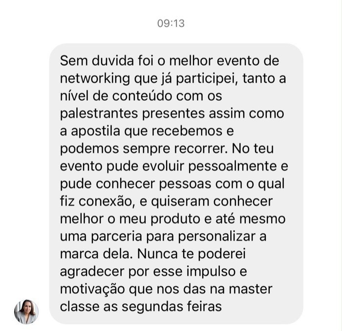 Message d’une élève